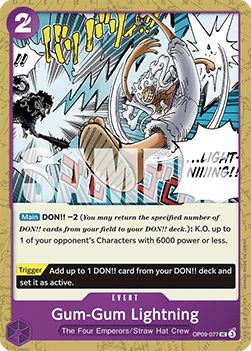 Gum-Gum Lightning (OP09-077) Immagine principale del prodotto
