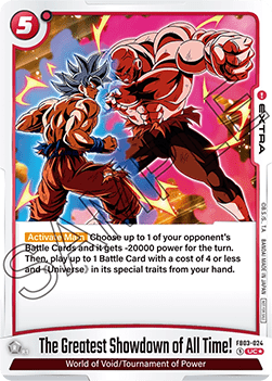 The Greatest Showdown of All Time! (FB03-024) [Fusion World] (V.1 - Uncommon)