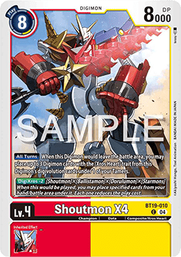 Shoutmon X4 (BT19-010) Immagine principale del prodotto