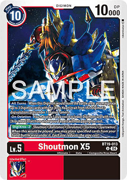 Shoutmon X5 (BT19-013) Immagine principale del prodotto