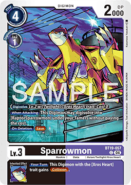 Sparrowmon (BT19-057) Immagine principale del prodotto