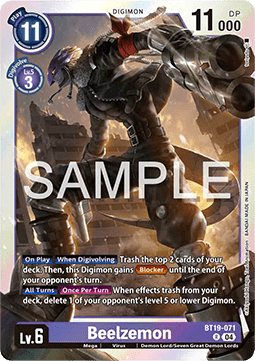 Beelzemon (BT19-071) Immagine principale del prodotto