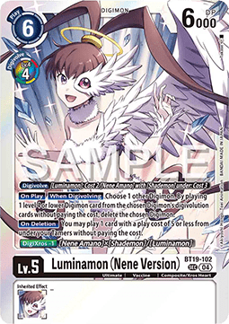 Luminamon (Nene Version) (BT19-102) (V.1) Immagine principale del prodotto