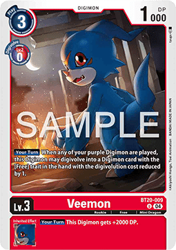 Veemon (BT20-009) Immagine principale del prodotto