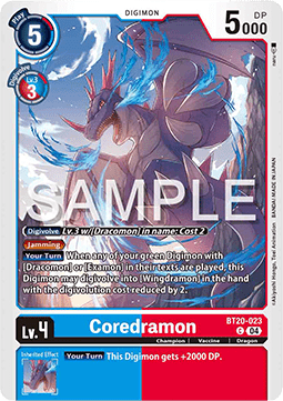 Coredramon (BT20-023) Immagine principale del prodotto