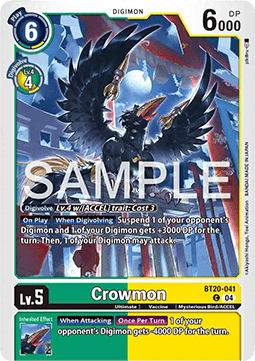 Crowmon (BT20-041) Immagine principale del prodotto