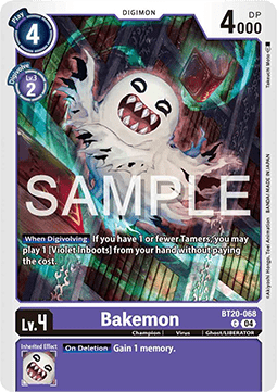 Bakemon (BT20-068) Immagine principale del prodotto