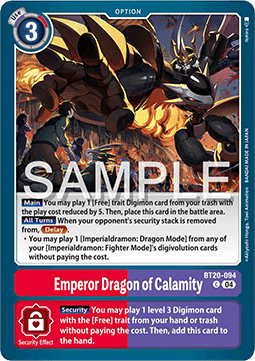 Emperor Dragon of Calamity (BT20-094) Immagine principale del prodotto