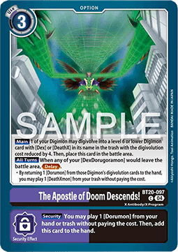 The Apostle of Doom Descends! (BT20-097) Immagine principale del prodotto