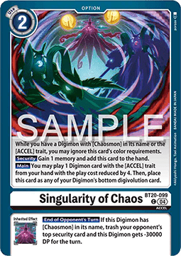 Singularity of Chaos (BT20-099) Immagine principale del prodotto