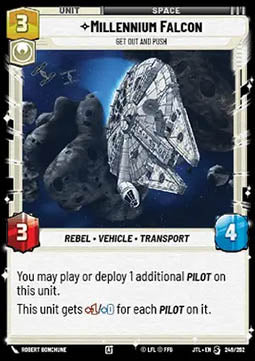 Millennium Falcon, Get Out And Push