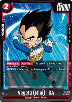 Vegeta (Mini) : DA (FB05-018) [Fusion World] Immagine principale del prodotto