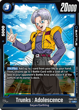 Trunks : Adolescence (FB05-035) [Fusion World] Immagine principale del prodotto
