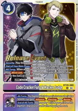 Code Cracker Fang & Hacker Judge (BT20-089) Immagine principale del prodotto