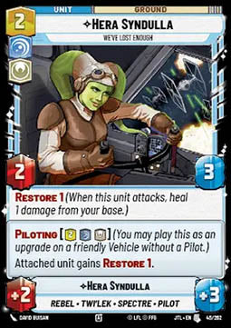 Hera Syndulla, We've Lost Enough