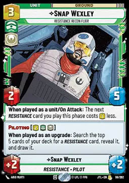 Snap Wexley, Resistance Recon Flier