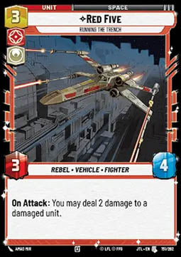 Red Five, Running the Trench