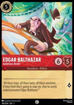 Edgar Balthazar - Ambitious Butler