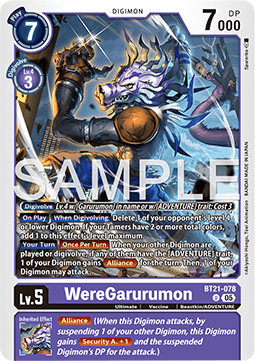 WereGarurumon (BT21-078) Immagine principale del prodotto