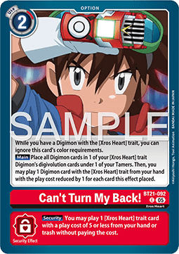 Can't Turn My Back! (BT21-092)
