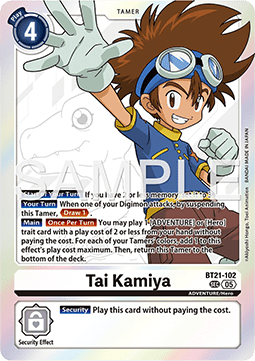 Tai Kamiya (BT21-102) (V.1) Immagine principale del prodotto