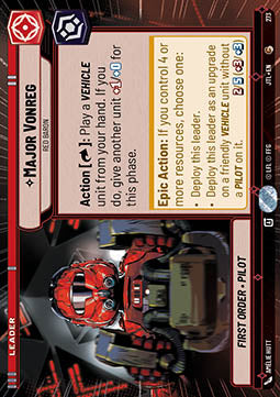 Major Vonreg, Red Baron (V.1)