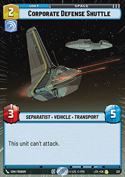 Corporate Defense Shuttle