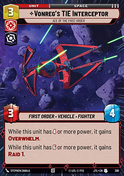 Vonreg's TIE Interceptor, Ace of the First Order