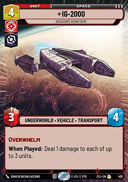 IG-2000, Assassin's Aggressor