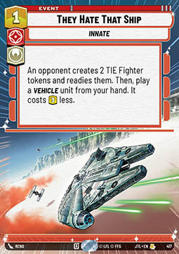 They Hate That Ship