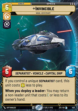 Invincible, Naval Adversary