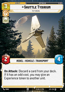 Shuttle Tydirium, Fly Casual