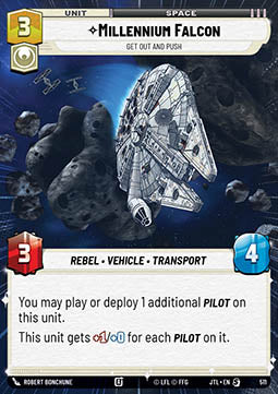 Millennium Falcon, Get Out And Push (V.1)