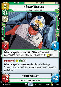 Snap Wexley, Resistance Recon Flier (V.2)
