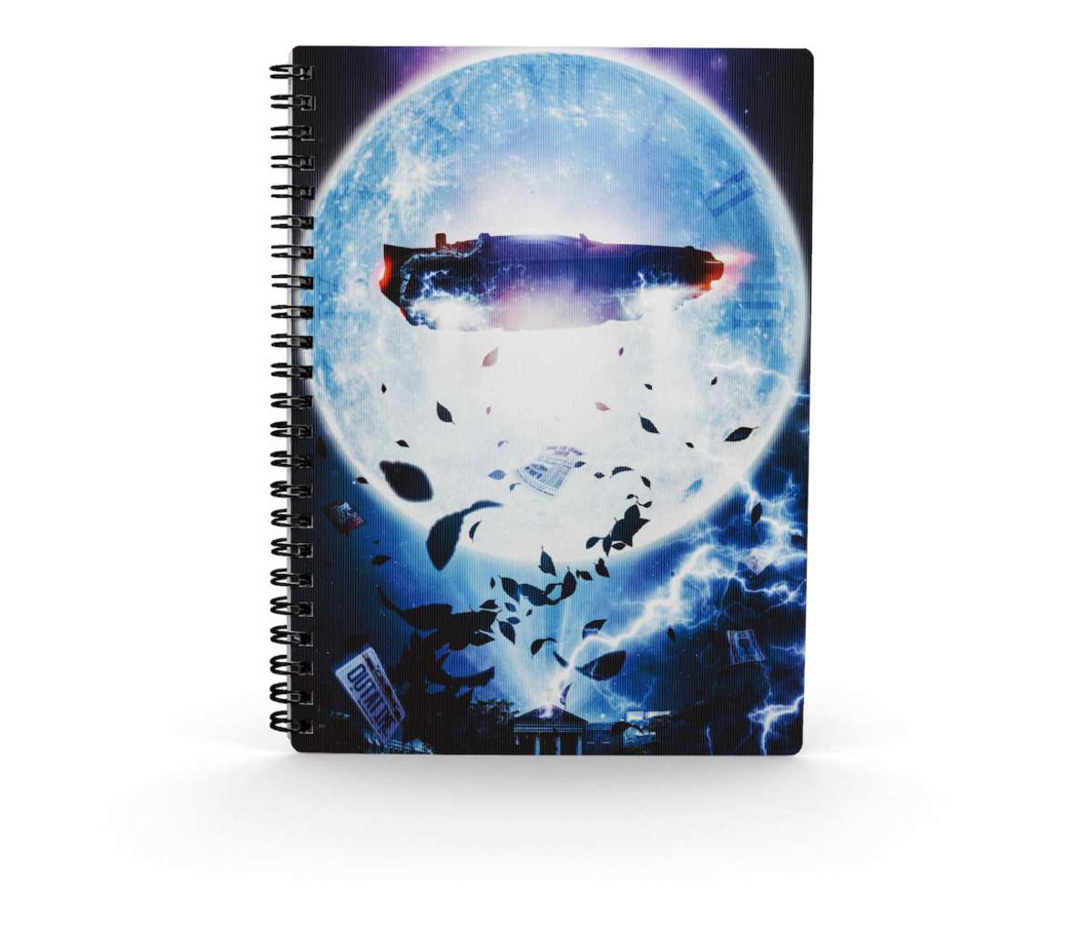 Bttf Poster Delorean 3d Effect Noteboook Immagine principale del prodotto