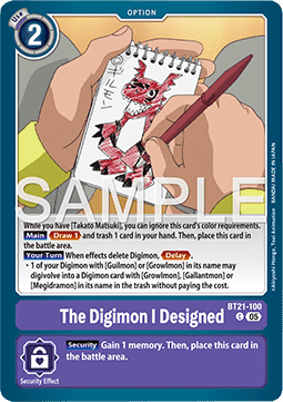 The Digimon I Designed (BT21-100) Immagine principale del prodotto