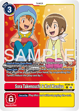 Sora Takenouchi & Kari Kamiya (ST20-12) Immagine principale del prodotto