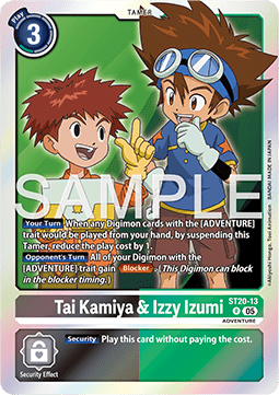 Tai Kamiya & Izzy Izumi (ST20-13) Immagine principale del prodotto