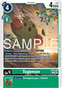 Togemon (ST21-08) Immagine principale del prodotto