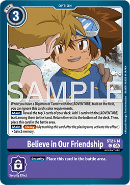 Believe in Our Friendship (ST21-14)