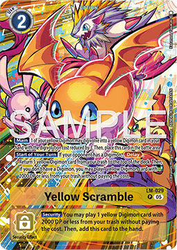Yellow Scramble (LM-029) Immagine principale del prodotto