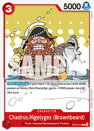 Chadros.Higelyges (Brownbeard) (OP10-010) Immagine principale del prodotto