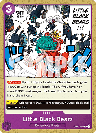 Little Black Bears (OP10-080) Immagine principale del prodotto