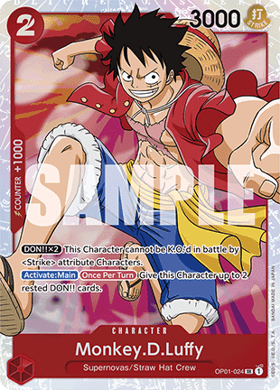Monkey.D.Luffy (OP01-024) (V.1) Immagine principale del prodotto