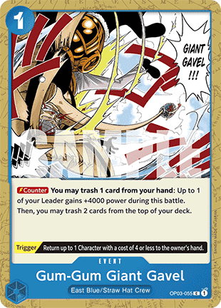 Gum-Gum Giant Gavel (OP03-055) (V.1) Immagine principale del prodotto