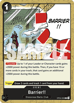 Barrier!! (OP04-095) (V.1) Immagine principale del prodotto