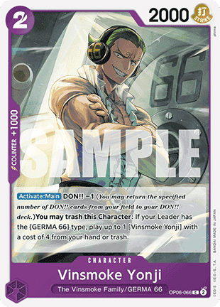 Vinsmoke Yonji (OP06-066) (V.1) Immagine principale del prodotto