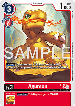 Agumon (BT21-007) Immagine principale del prodotto