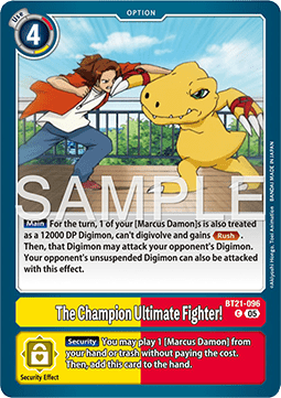 The Champion Ultimate Fighter! (BT21-096) Immagine principale del prodotto