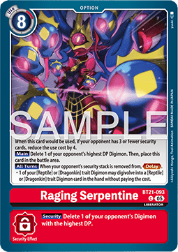 Raging Serpentine (BT21-093)